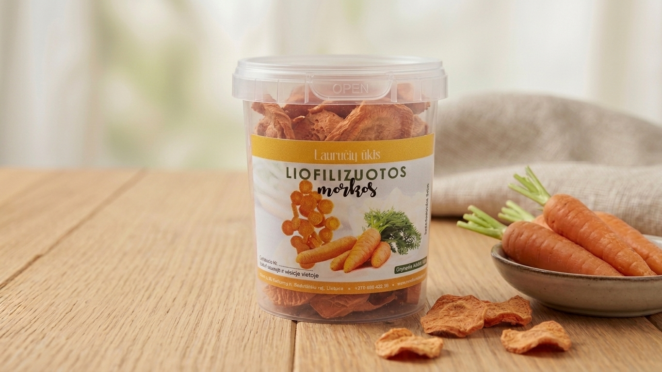 lifiolizuotos morkos